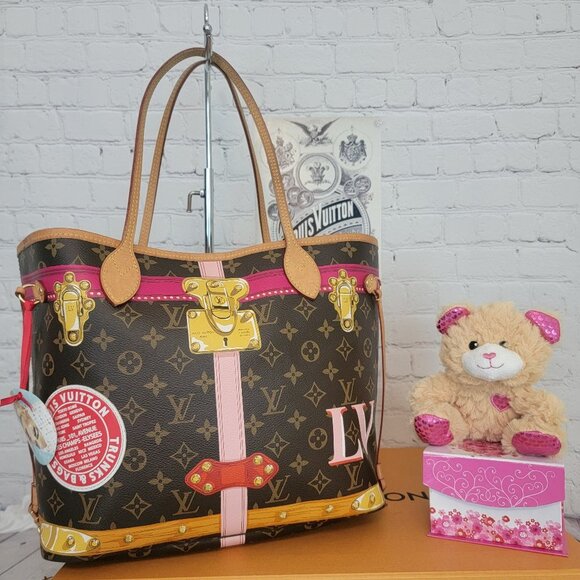 Louis Vuitton Handbags - Louis Vuitton Neverfull‎ MM SUMMER TRUNKS